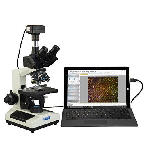OMAX 40X-2500X Super Speed USB3 18MP Digital Darkfield Trinocular LED Lab Microscope for Live Blood 